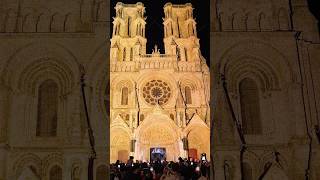 Amazing show with Michael Canitrot in front of Cathedral in France #shorts