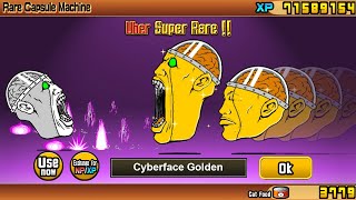 The Battle Cats -  Unit Cyberface GOLDEN! (Metal)