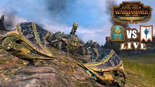 Constructs go HAM (1v1) Tomb Kings vs High Elves - Total War: Warhammer II Battlecast #66