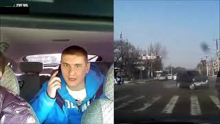 Страшные аварии и ДТП на видео регистратор,направленный внутрь салона ! Лица попавших в аварию!