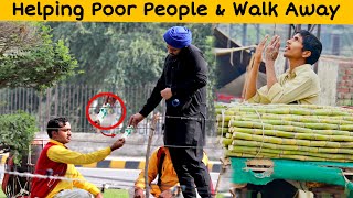 Indian Sikh Helping Poor People & Walk Away | Social Experiment | @SocialTvPranks