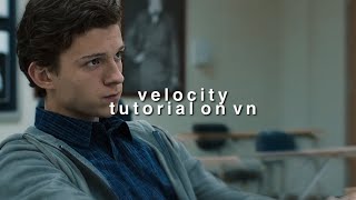 tutorial velocity on vn