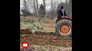 Massey Harris Tractor 33 & 2 Drag Bottom Plow