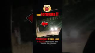 PENAMPAKAN KUNTI DI JALAN SEPI ‼️ #shorts #DrivingHoror  #ngeri #penampakanhantu