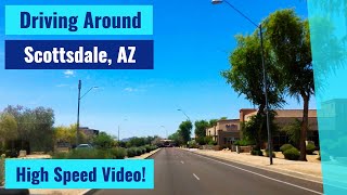 Driving Through Scottsdale, AZ - High Speed Driving Video Time Lapse