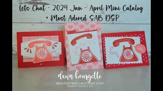 REPLAY FB Live #115 - Let's Chat Stamp Set + the So Adored SAB DSP - 3 fun cards!