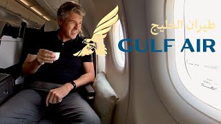 A taste of the GULF AIR Business Class on their narrow body jet.