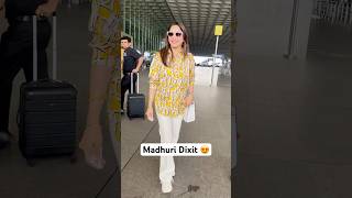 Madhuri Dixit looks elegant at the airport #MadhuriDixit