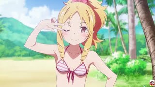 Eromanga Sensei | Elf Yamada in the beach with Masamune Izumi