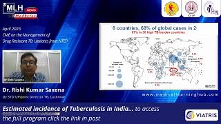 CME on the management of drug resistant TB: Updates from NTEP | Dr. Rishi Kumar Saxena | MLH