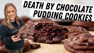 Death by Chocolate Pudding Cookies (Our Viral Chocolate Chip Pudding Cookies with MORE CHOCOLATE!)