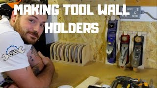 Tool Wall Holders For Planes, Chisels And Sanding Disc's #toolwall #Toolholders