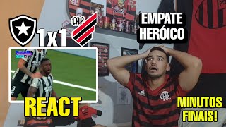 REACT BOTAFOGO X ATHLETICO-PR REAÇÕES RIVAIS MELHORES MOMENTOS BRASILEIRÃO 2024