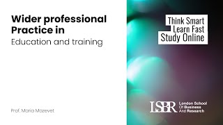 Wider professional practice in education and training