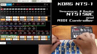 KORG NTS-1 Sequencer / Librarian Web App with MIDI Controller