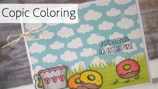 Coffee Lover's Blog Hop - Copic Coloring