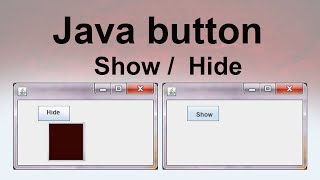 Java button click event jpanel Show Hide in Java 👾 | java for beginners