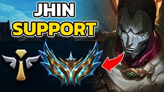 JHIN SUPPORT CHALLENGER GAMEPLAY, LOL OFF-META BUILD/GUIDE, HOW TO PLAY JHIN SUPPORT