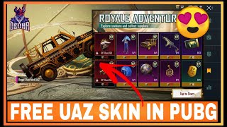 How To Get Free Uaz Skin In Pubg Mobile | New Trick To Get Free Uaz Skin | Free Jeep Skin In Pubg