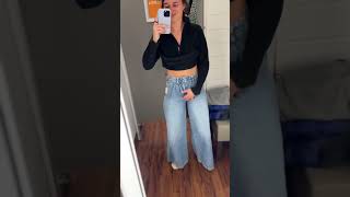 I tried on the viral barrel free people pants #fashion #viral