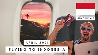 Flying to Indonesia in April 2021(moving to Bali during a pandemic) 🇲🇨Vlog 1