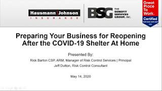 On Demand Webinar: Preparing Your Business for Reopening After the COVID 19 Shelter From Home