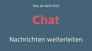 Chat - Nachrichten weiterleiten