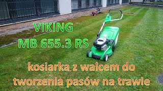 Viking MB 655 RS - tworzenie pasów na trawniku