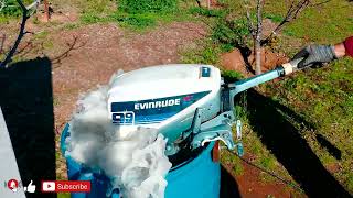 9.9HP JOHNSON / EVINRUDE OUTBOARD MOTOR SHORT SHAFT  - TEST