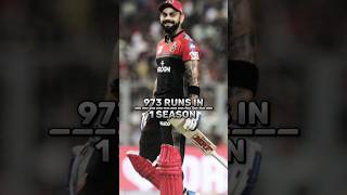 most runs in 1 season in ipl history #cricket #viral #trending