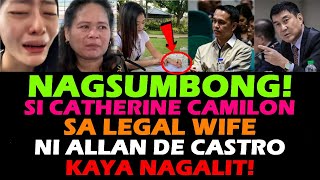 CATHERINE CAMILON LATEST UPDATE MAY HUGOT! HULING MENSAHE KAY ALLAN DE CASTRO LEGAL WIFE Raffy Tulfo