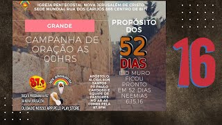 16º DIA DE 52 DIAS DE ORAÇÃO - NA FÉ DE NEEMIAS É TEMPO DE RECONSTRUÇÃO - 25/06/20