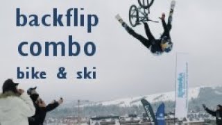 First Ever Backflip Combo BIKE & SKI by Szymon GODZIEK | Winter Sports Festival 2018