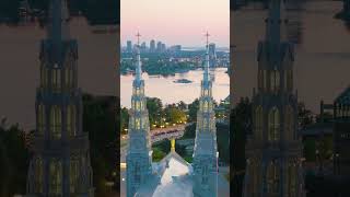 Ottawa drone shots at sunrise and sunset 🤯 Filmed on my DJI Inspire 3 #dronepilotcanada