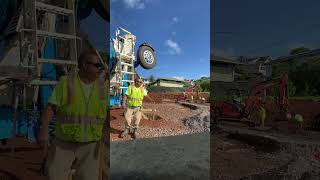 Backfilling manhole with some free flow concrete Aiea #MakanaConcrete #hawaii #concreteconstruction