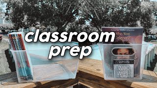 First Year Teacher Classroom Prep Vlog: How to Make Book Bin Labels, Projects, + Masters WGU Online?