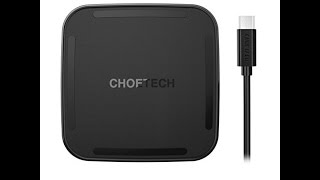 CHOETECH USB-C Wireless Charger(USB C Cable Included)