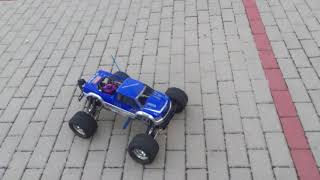 FLM CNC parts only HPI Savage with TruckZilla chassis first engine test