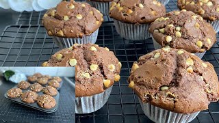 Easy Chocolate Muffins Recipe//@MasofsKitchen