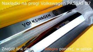 Nakładki na progi Volkswagen PASSAT B7 2008 2014 rok