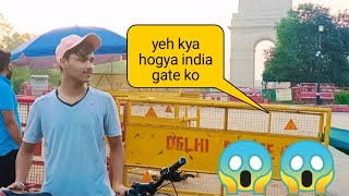 india gate cycle ride 🔥😉 with friends 🔥🔥