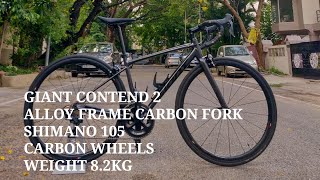 1.6 lakh budget wonderful custom endurance bike Giant CONTEND 2/105 R7000 groupset/Carbon Wheels