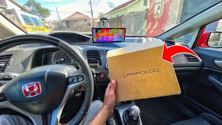 FEZ TODA DIFERENÇA NO PAINEL DO CIVIC SI CarpodGo T3 Pro 60fps CarPlay