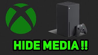 XBOX HOW TO HIDE MEDIA