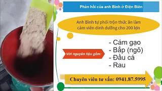 Công thức ép cám viên từ khách hàng Công Ty Bình Quân- Máy ép cám viên S150.LH: 0941.87.5995