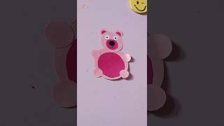 DIY teddy bear 🧸|| Cute And Easy Paper Crafts || Eshu Art&Craft #shorts #papercrafts  #viralshorts