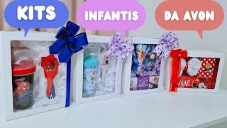 MONTANDO KITS INFANTIS COM PRODUTOS DA AVON|NAS CAIXAS COM VISOR