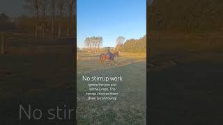 No stirrups work #equestrian #horse #music #horseride