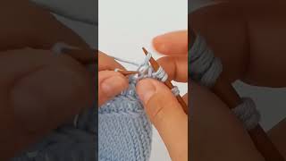 How to knit horizontal row. Knitting tutorial.