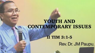 Rev. Dr. JM Paupu, Youth And Contemporary Issues,  ZCF-GHY, Youth Bible Study.